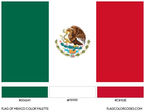 Mexico Flag Color Codes Mexico Flag To Color - Mexico Flag To Color