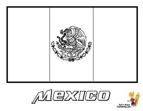 Mexico Flag Coloring Pages Coloring Nation Mexico Flag Coloring Pages - Mexico Flag Coloring Pages
