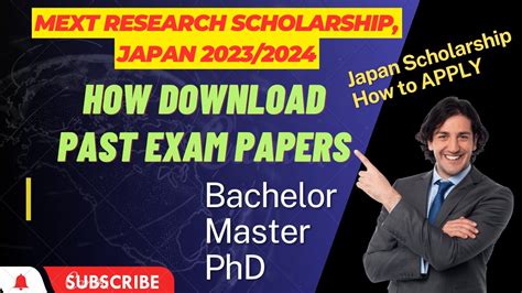 Download Mext Scholarship Exam Papers 