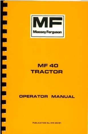 Mf 40 Manual