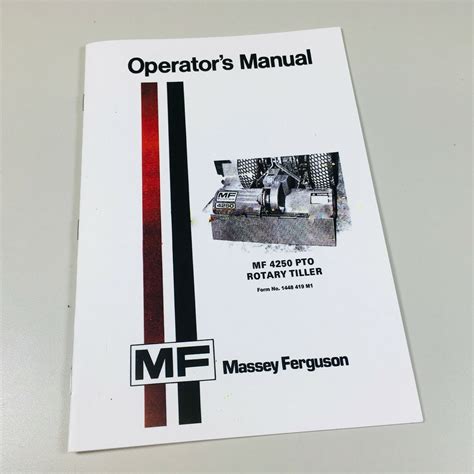 mf 4250 tiller manual