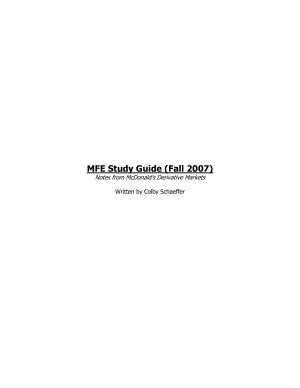 Read Online Mfe Study Guide 