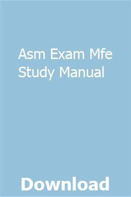 Download Mfe Study Guide Asm 