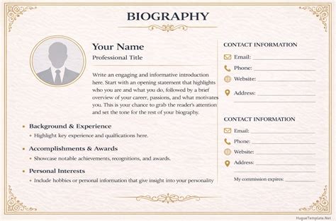 mg boozer biography template