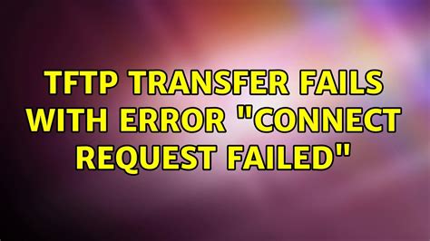 mgcp gateway tftp failed because the resources