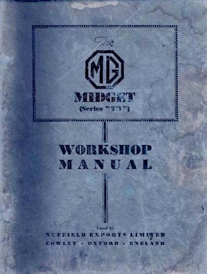Mgtd Workshop Manual