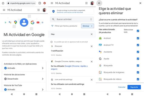 Mi Actividad Google Borrar Historial