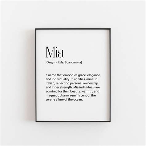 Mia Meaning
