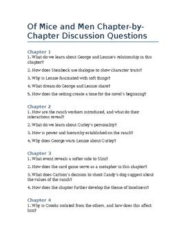 Mice Men Study Guide Questions Answers