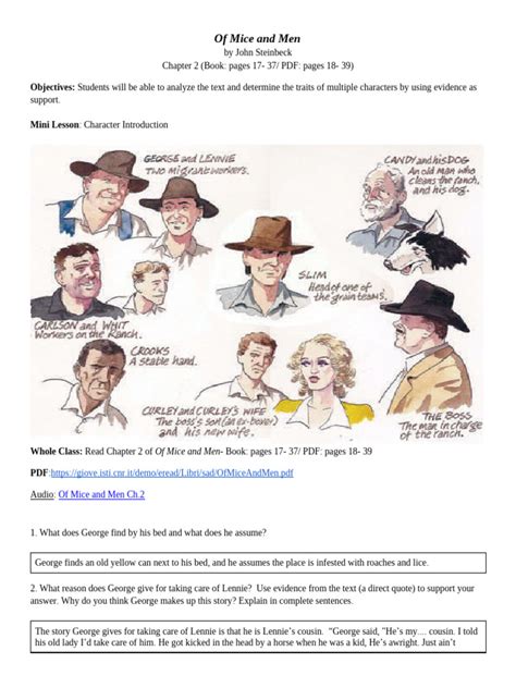 Mice Of Men Chapter 2 Summary