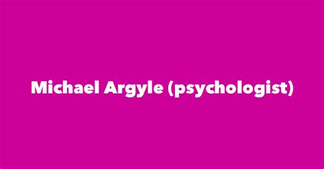 Michael Argyle