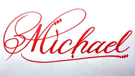 Michael In Cursive Writing
