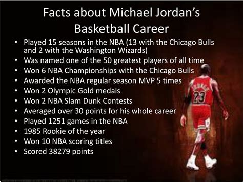 michael jordan facts and information