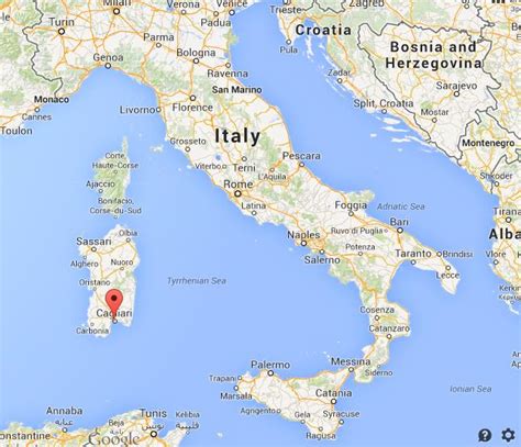 Michael Marrone Cagliari Italy Map
