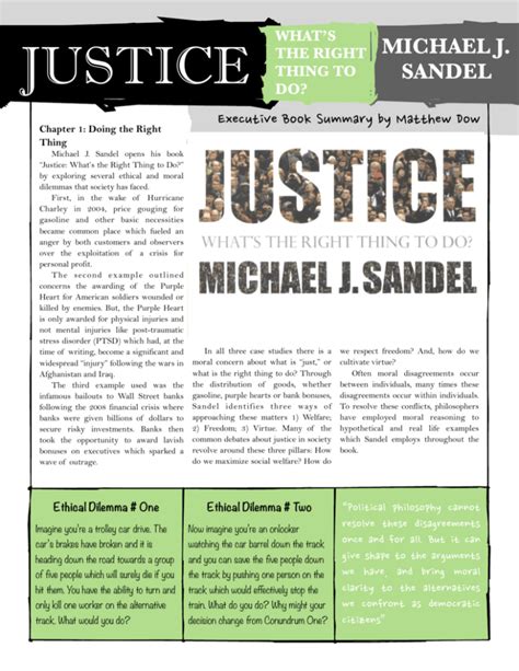 michael sandel justice chapter 1