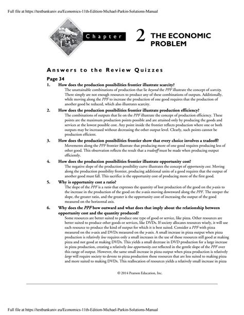 Download Michael Parkin Economics 11Th Edition Key Answer 