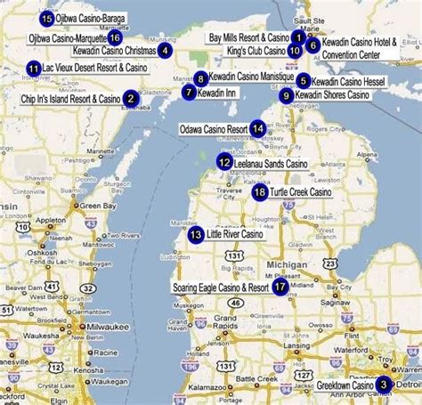 michigan casinos map!