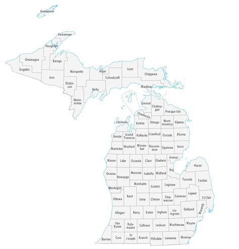 michigan county maps