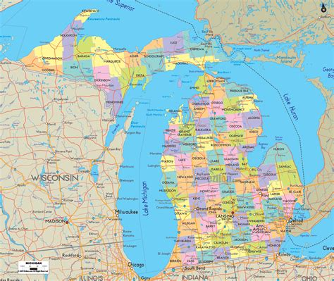 michigan state map