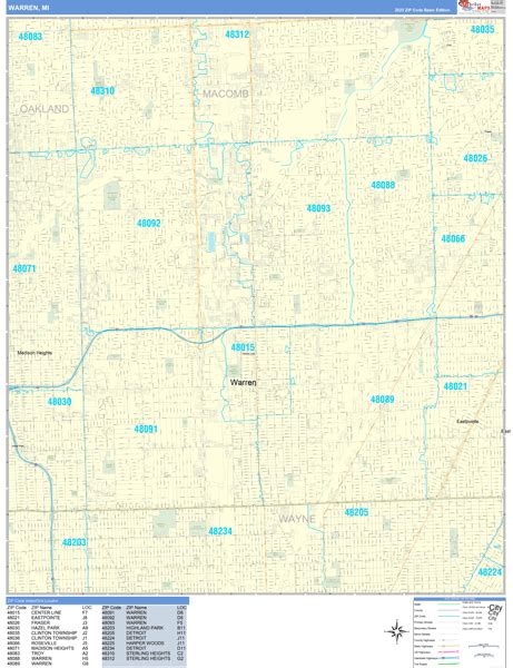 michigan warren zip code