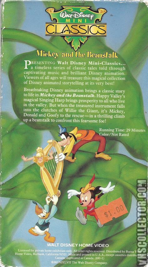 Mickey And The Beanstalk Vhs