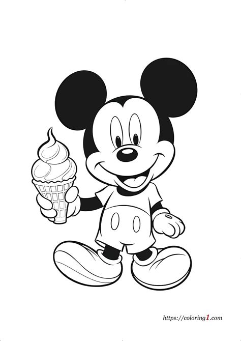 mickey mouse coloring