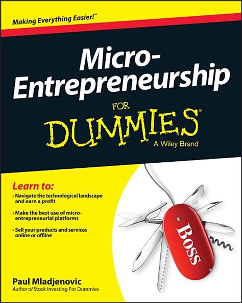 Download Micro Entrepreneurship For Dummies 