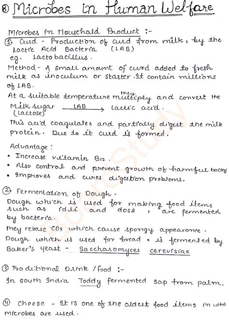 Microbes In Human Welfare Notes