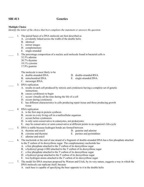 Microbial Genetics Multiple Choice Question And Answer
