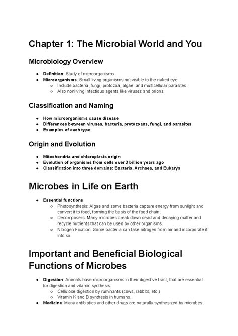 Microbial World And You Study Guide