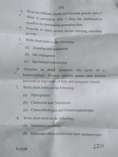 Read Online Microbial Genetics Question Paper 