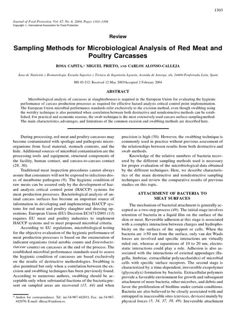Microbiological Analysis Of Red Meat Poultry And Eggs Woodhead Publishing Series In Food Science Technology And Nutrition