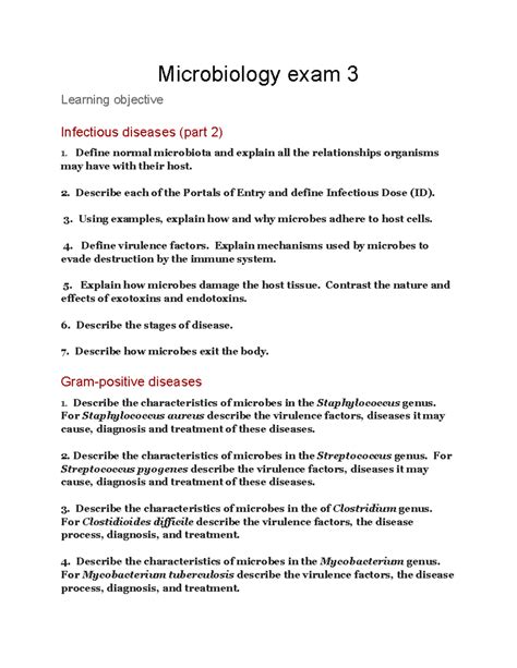 Microbiology Exam 3