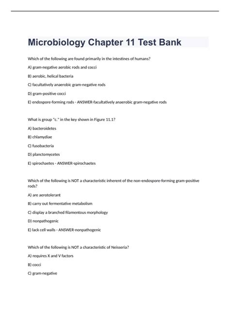 Full Download Microbiology Chapter 11 Test 