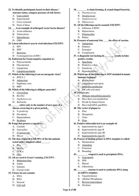 Download Microbiology Mcq With Answers 