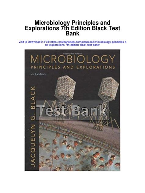 Read Online Microbiology Principles And Explorations 7Th Edition Black Test Bank 
