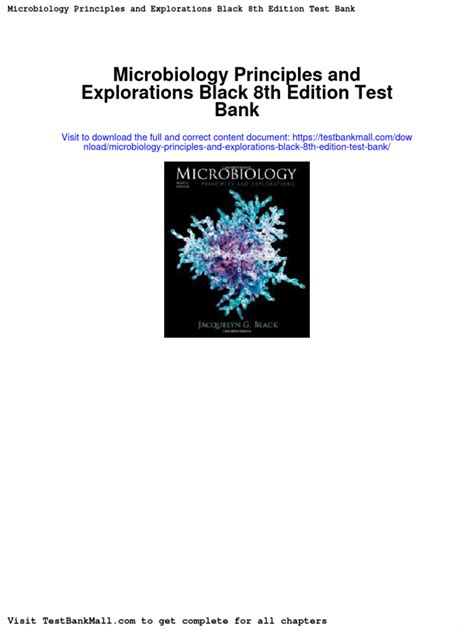 Download Microbiology Principles And Explorations 8Th Edition Test Bank 