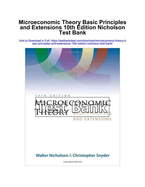 Full Download Microeconomic Theory Basic Principles And Extensions 10Th Edition 