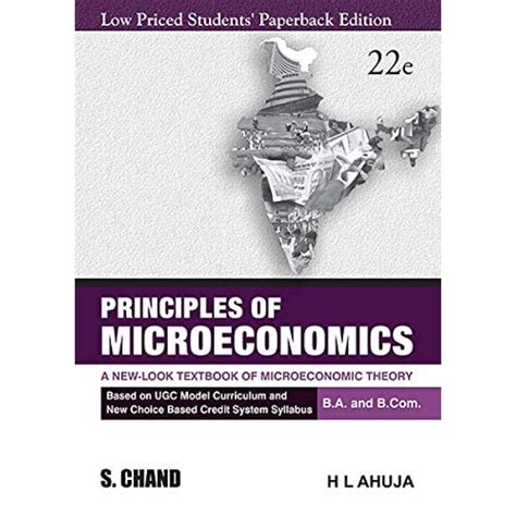 Read Online Microeconomics By H L Ahuja For Ba 1Semester 