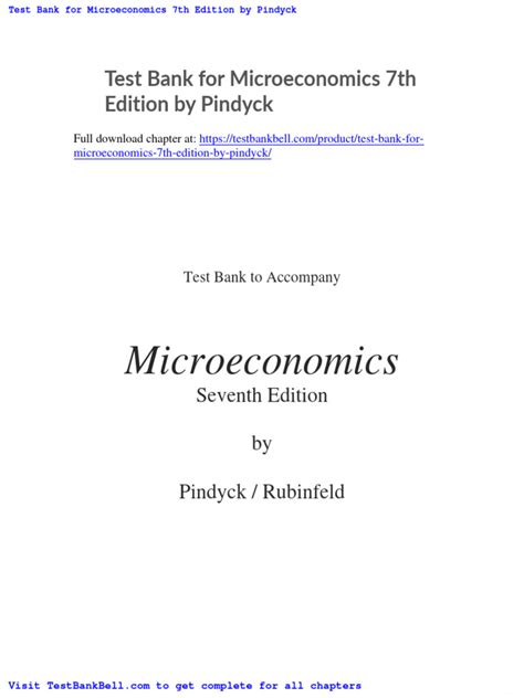 Read Microeconomics Pindyck 7Th Edition Test Bank 