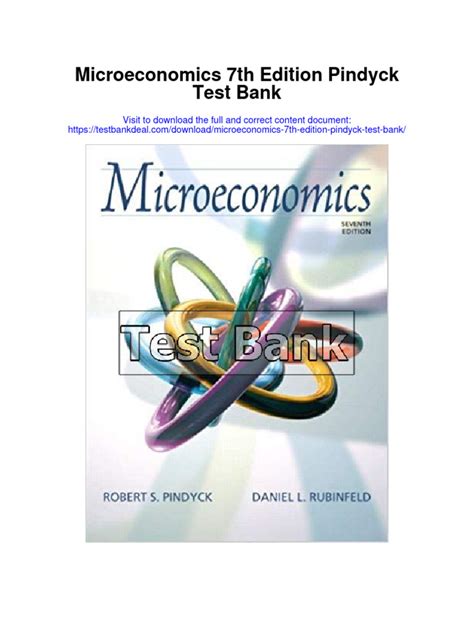 Full Download Microeconomics Pindyck 7Th Edition Test Bank Presentation 