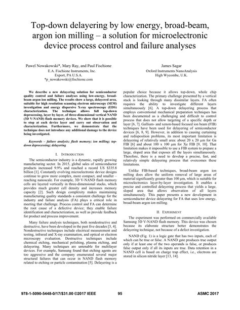 Microelectronic Device Delayering Using Note Fischione