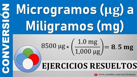 Microgramos A Miligramos