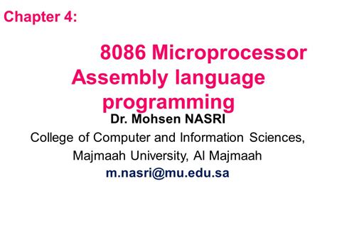 Microprocessor 8086 Programs With Explanation