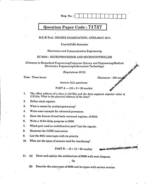 Full Download Microprocessor And Its Applications Anna University Question Paper 