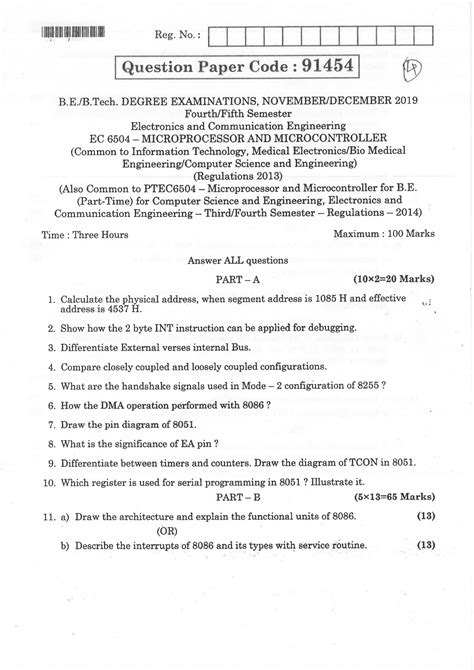 Full Download Microprocessor And Its Applications Anna University Question Paper 