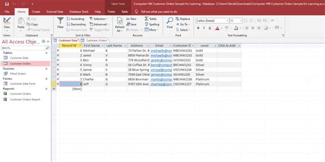 Microsoft Access Database For Civil Engineering