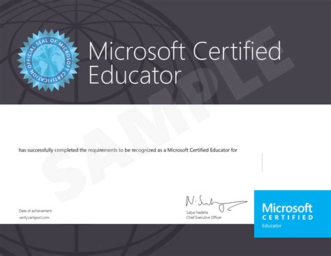 Microsoft Certified Educator Mce Certification
