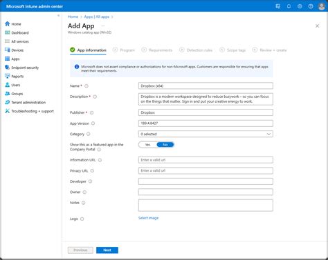 Microsoft Enterprise App Catalog