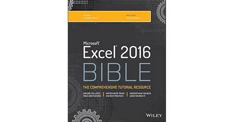 Microsoft Excel 2016 Bible